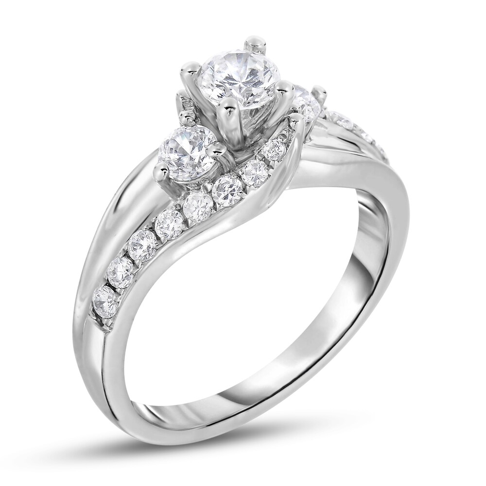 Diamond Ring 1 ct tw Round 14K White Gold oqhMz1PE