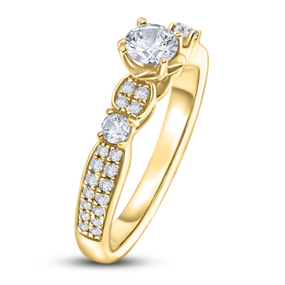 Diamond Engagement Ring 5/8 ct tw Round 14K Yellow Gold ozOvJz52