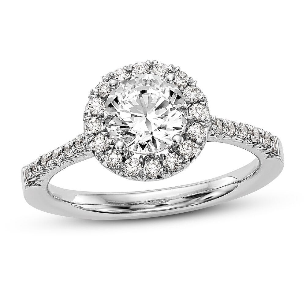 Diamond Engagement Ring 1-1/4 ct tw Round 14K White Gold pFM8KFsr [pFM8KFsr]