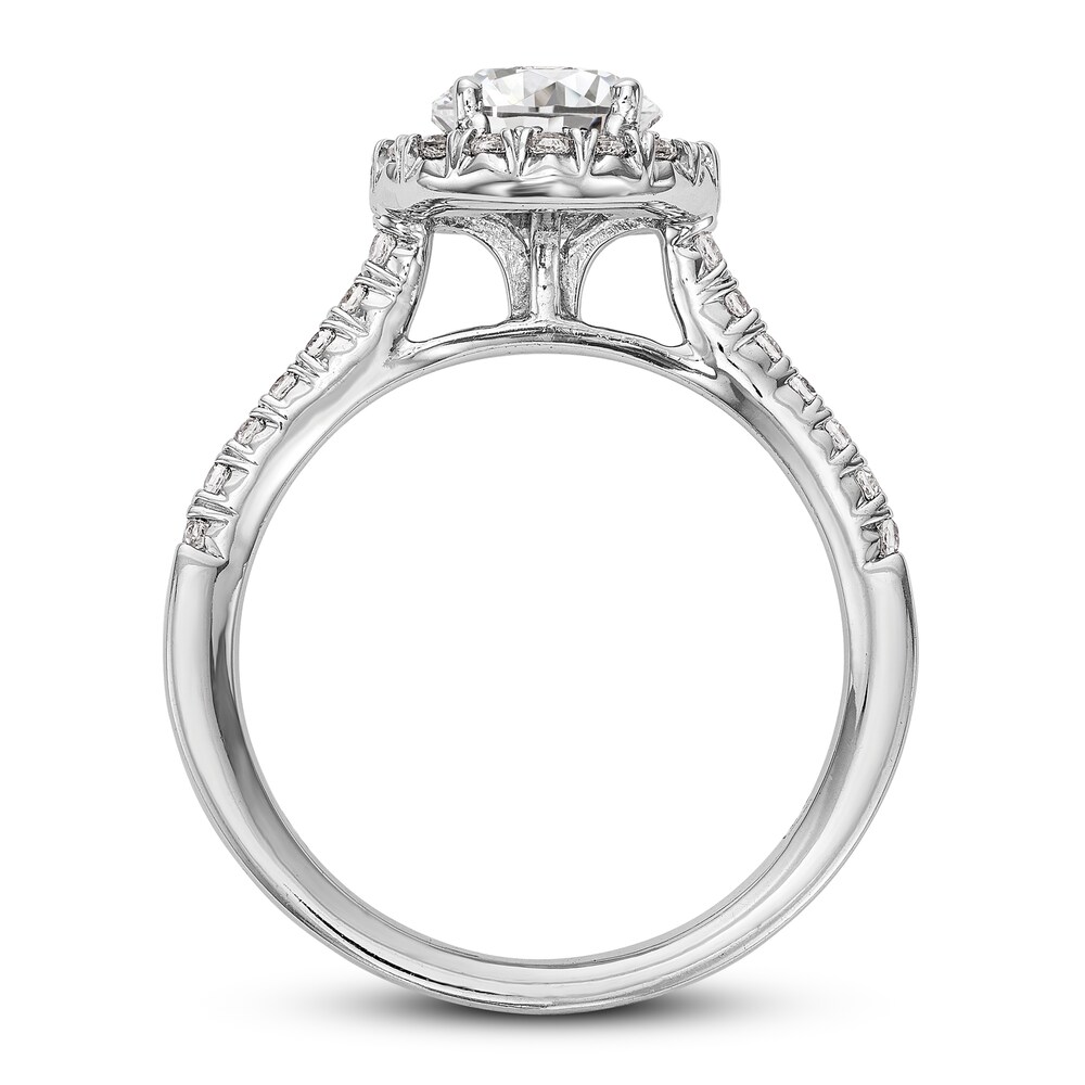 Diamond Engagement Ring 1-1/4 ct tw Round 14K White Gold pFM8KFsr