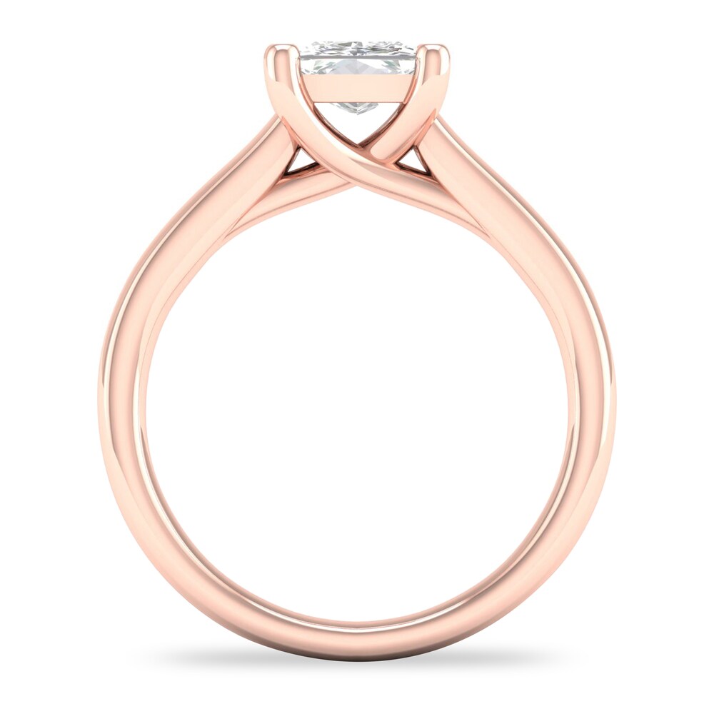 Diamond Solitaire Ring 1-1/2 ct tw Princess-cut 14K Rose Gold (SI2/I) plQgPLMl