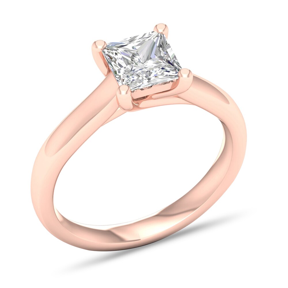 Diamond Solitaire Ring 1-1/2 ct tw Princess-cut 14K Rose Gold (SI2/I) plQgPLMl