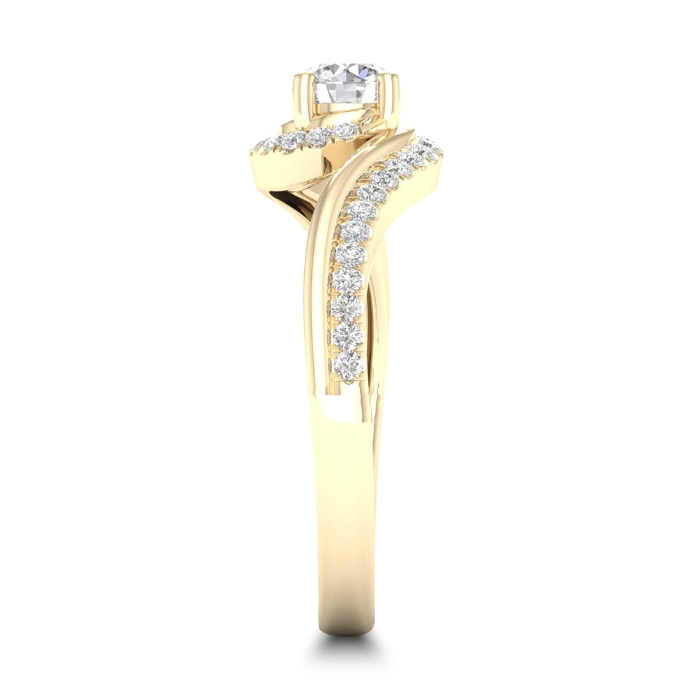 Diamond Ring 1/2 ct tw Round-cut 14K Yellow Gold qZfrG1Y7