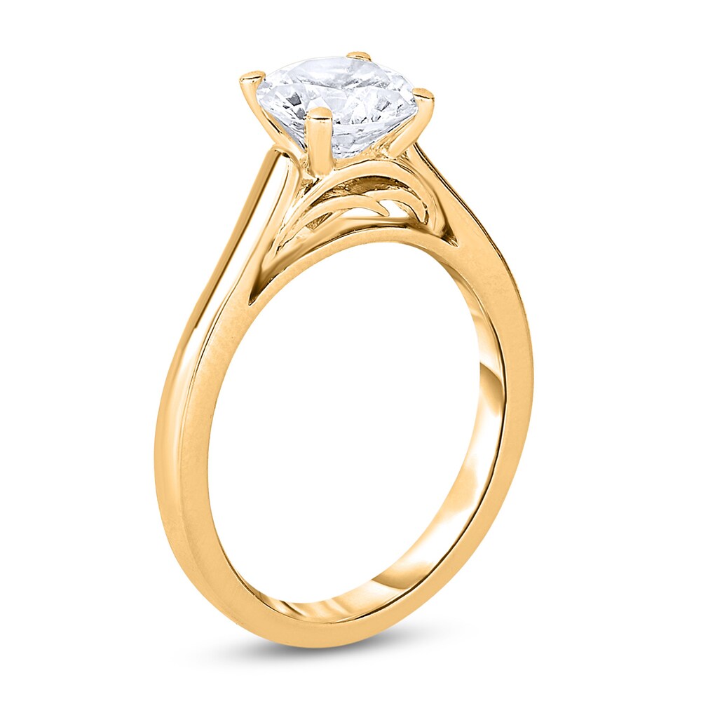 Diamond Solitaire Engagement Ring 2 ct tw Round 14K Yellow Gold (I2/I) r8pcWsed