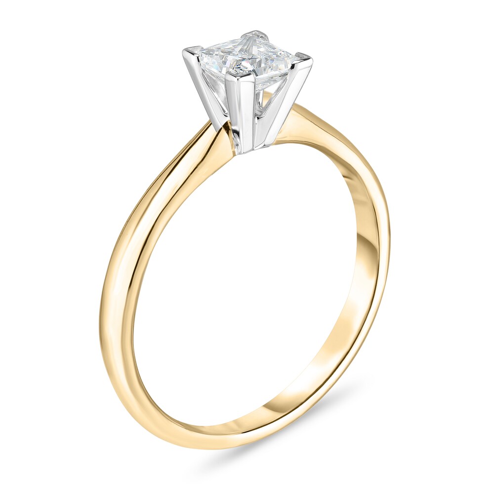 Diamond Solitaire Ring 1/5 ct tw Princess 14K Yellow Gold (I1/I) rE1U5lkK