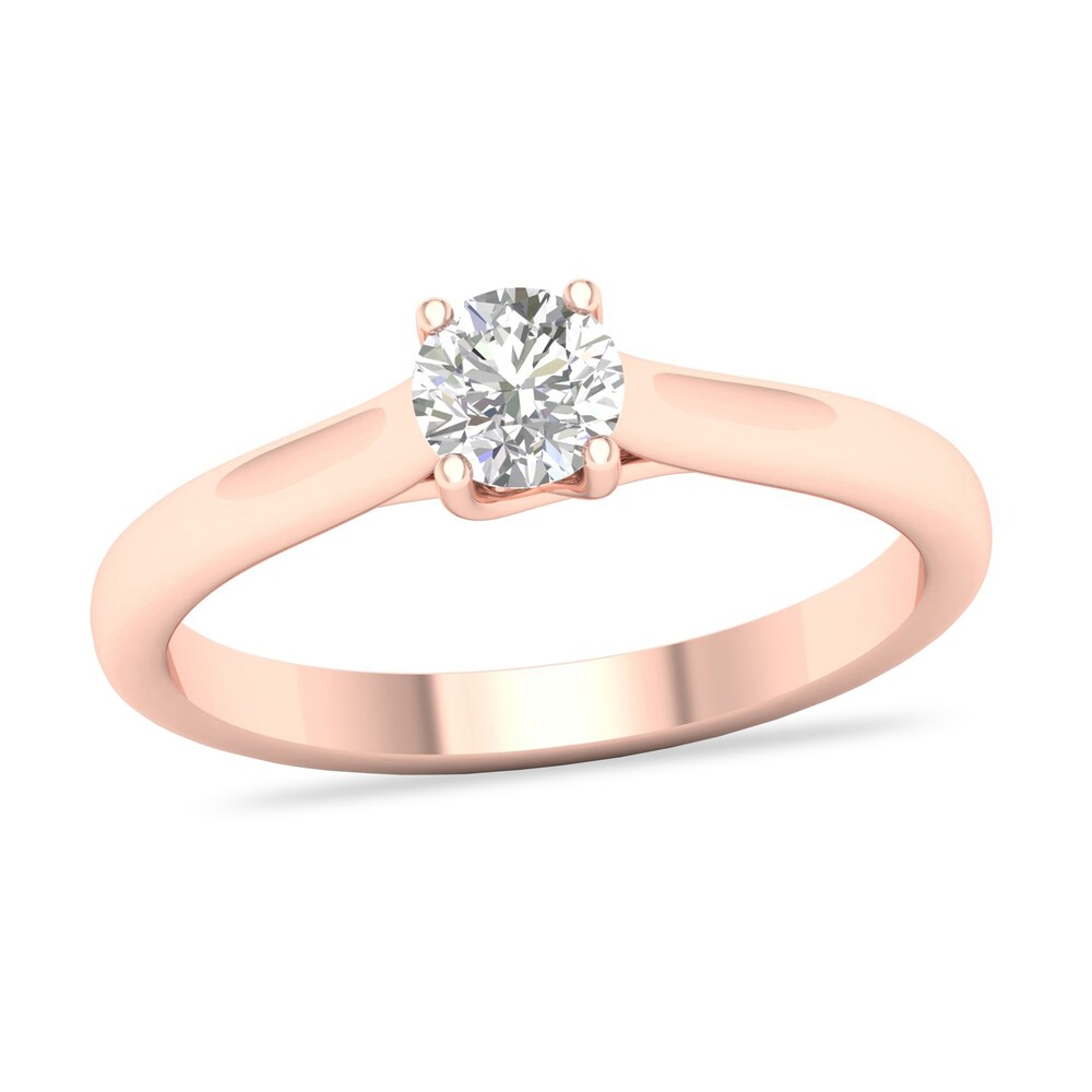 Diamond Solitaire Ring 1/4 ct tw Round-cut 14K Rose Gold (SI2/I) rVCnRrAP