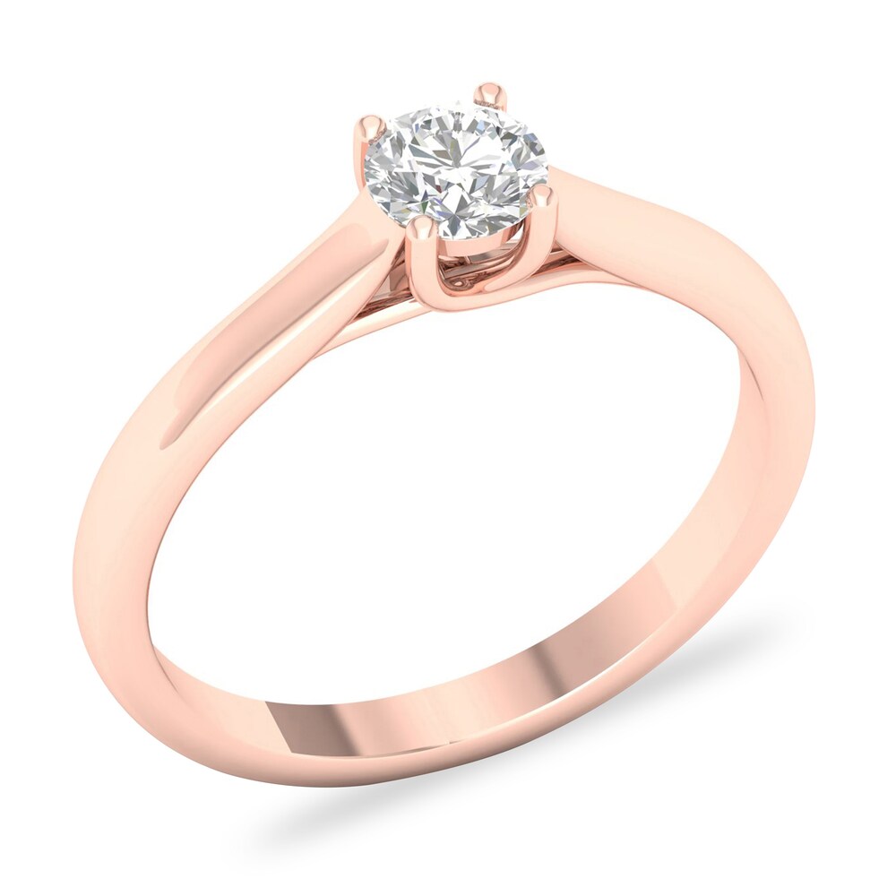 Diamond Solitaire Ring 1/4 ct tw Round-cut 14K Rose Gold (SI2/I) rVCnRrAP