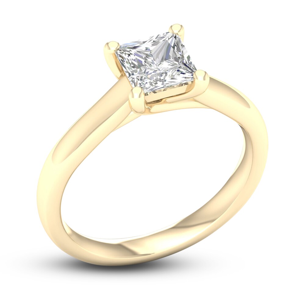 Diamond Solitaire Ring 1-1/4 ct tw Princess-cut 14K Yellow Gold (SI2/I) rWuAhHbV