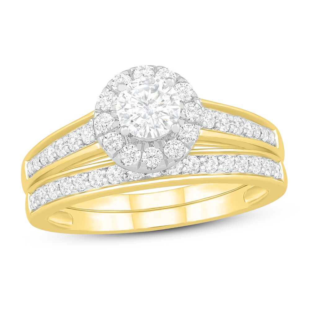 Diamond Bridal Set 3/4 ct tw Round 14K Yellow Gold rmEEkP2q [rmEEkP2q]