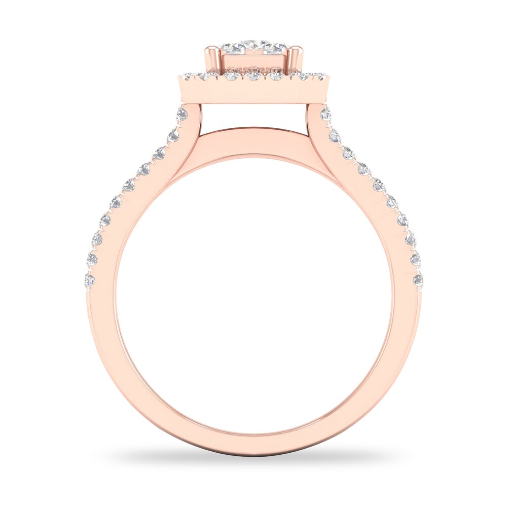 Diamond Ring 3/4 ct tw Round-cut 14K Rose Gold rnRPW3nW