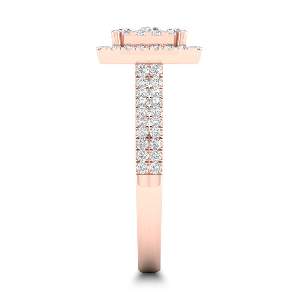 Diamond Ring 3/4 ct tw Round-cut 14K Rose Gold rnRPW3nW