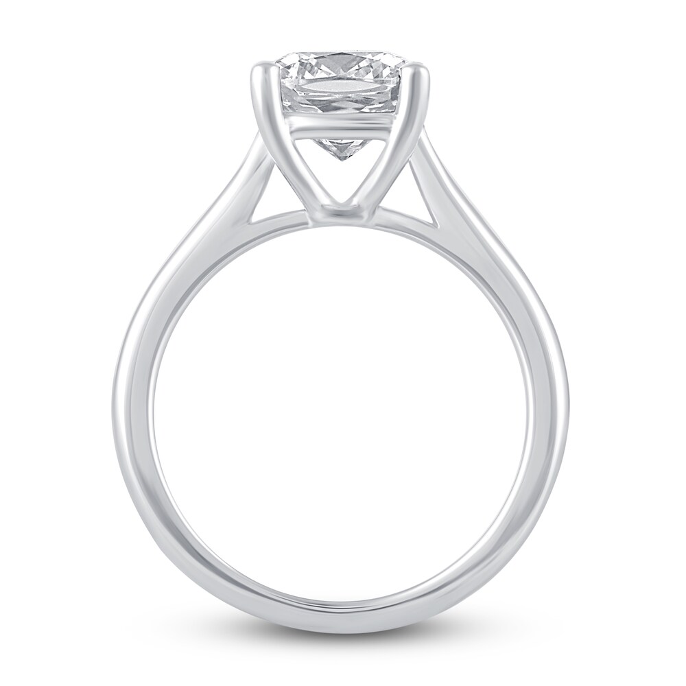 Lab-Created Diamond Solitaire Ring 3 ct tw Cushion 14K White Gold (F/VS2) tMmEqB09