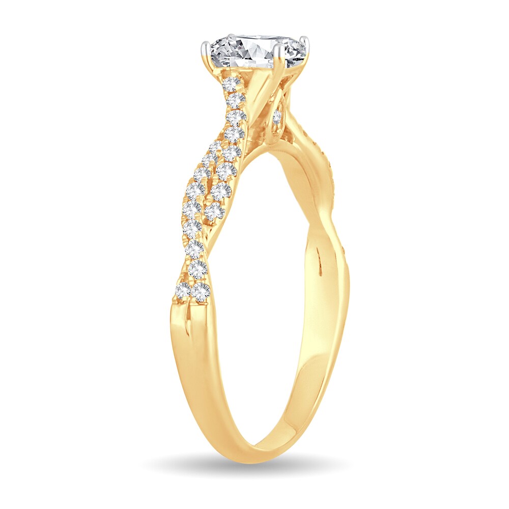 Diamond Ring 3/4 ct tw Round 14K Yellow Gold tbVEU8Wm