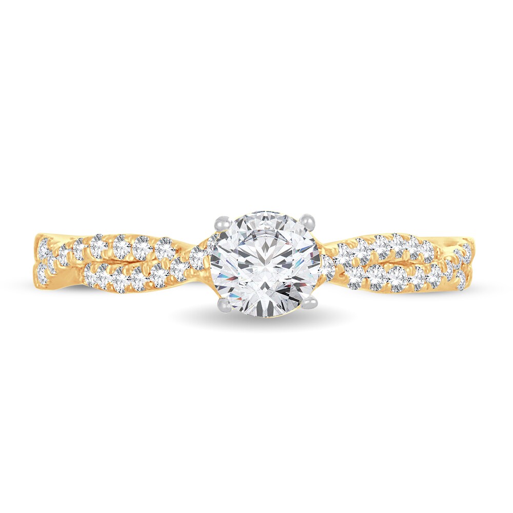 Diamond Ring 3/4 ct tw Round 14K Yellow Gold tbVEU8Wm