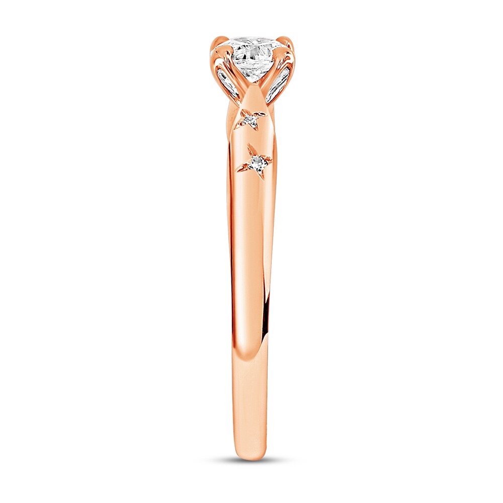 Diamond Engagement Ring 1/3 ct tw Round 14K Rose Gold tzWpi4r3