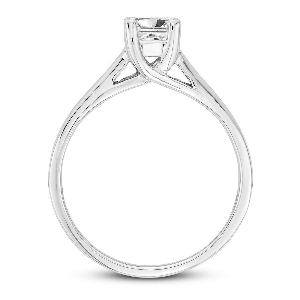 Diamond Solitaire Engagement Ring 1/2 ct tw Princess 14K White Gold (I1/I) u3XZtNOr