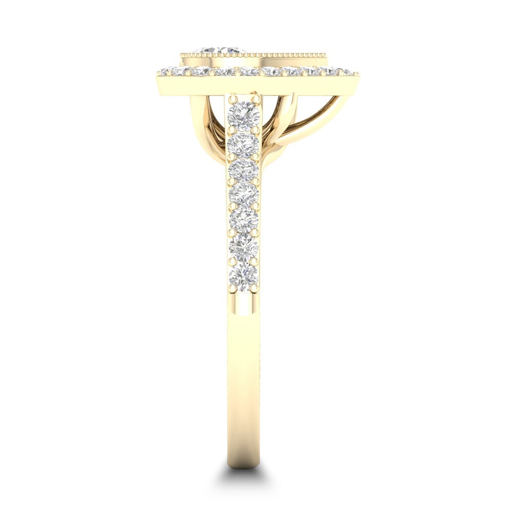 Diamond Ring 3/4 ct tw Round-cut 14K Yellow Gold uFDyGNpH