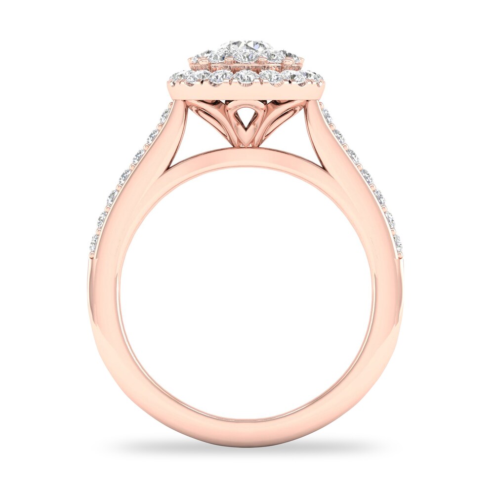 Diamond Ring 3/4 ct tw Round-cut 14K Rose Gold uL2qwoel