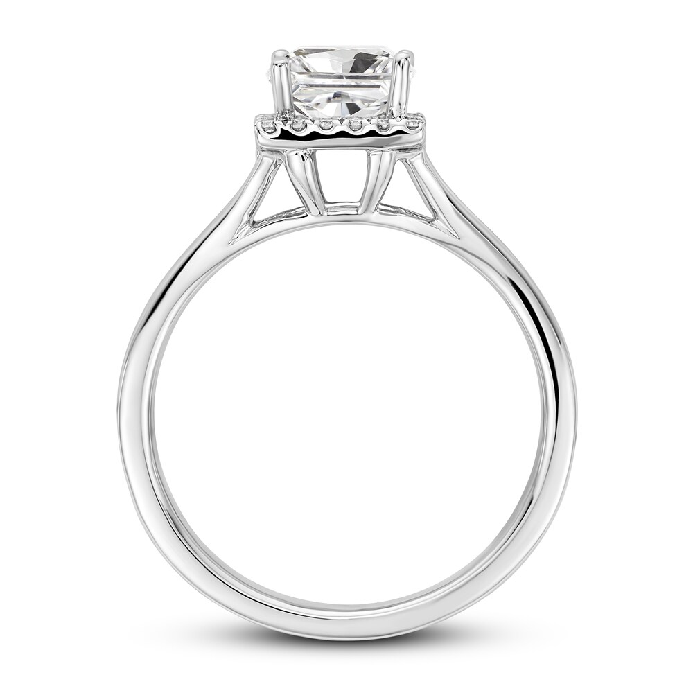 Diamond Solitaire Engagement Ring 7/8 ct tw Princess 14K White Gold ucmAZInJ