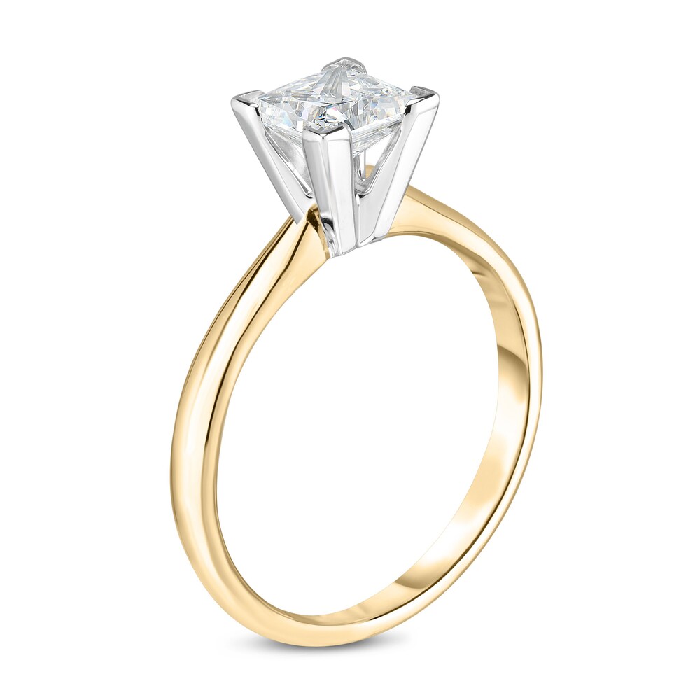 Diamond Solitaire Engagement Ring 1/2 ct tw Princess 14K Yellow Gold (I2/I) uj6cxItE