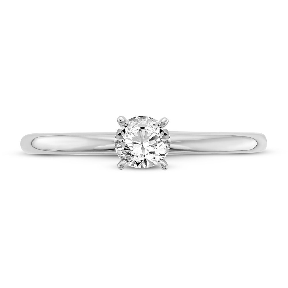 Diamond Solitaire Engagement Ring 1/3 ct tw Round 14K White Gold (I1/I) uxNzqRh4