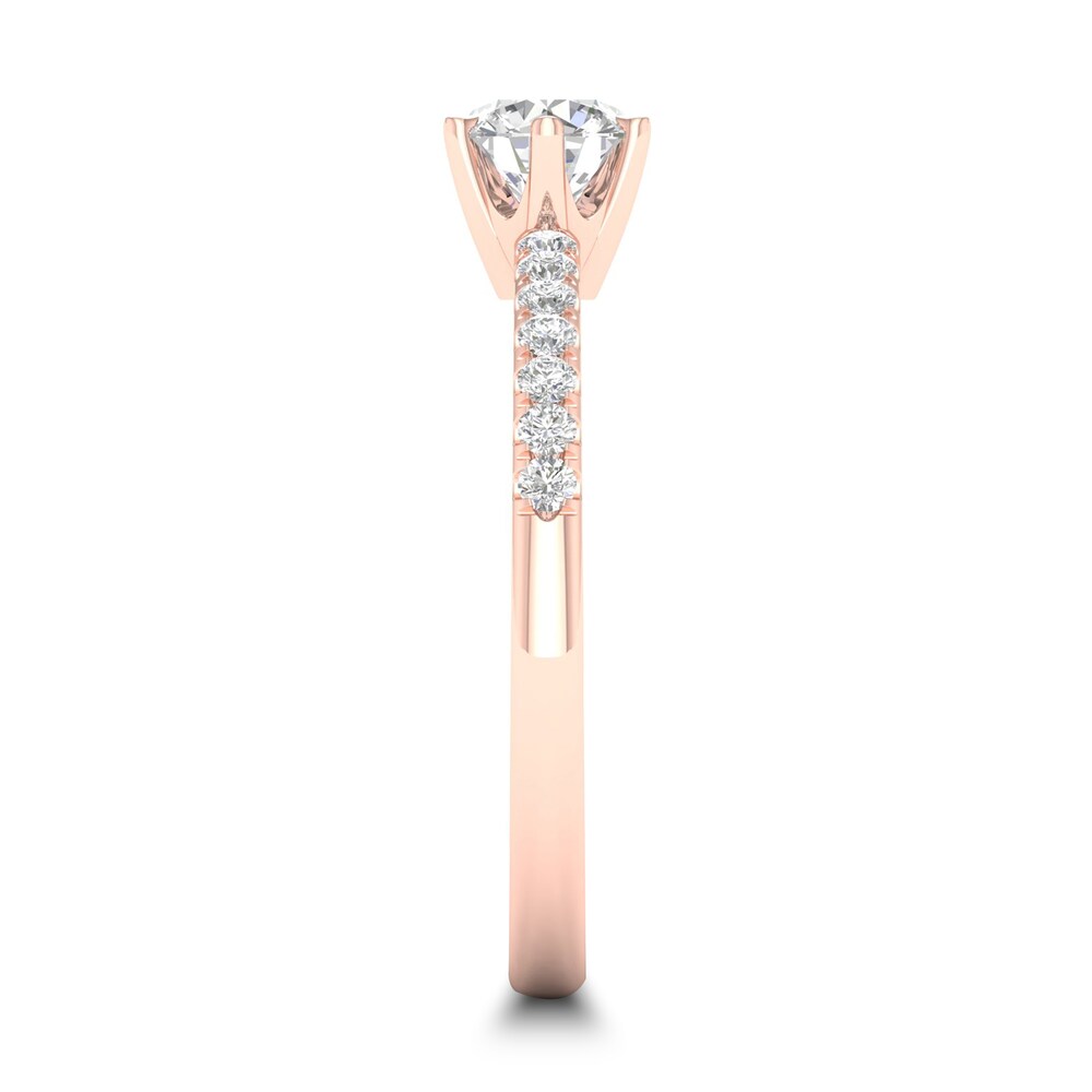 Diamond Ring 1/2 ct tw Round-cut 14K Rose Gold v5lUtxD7