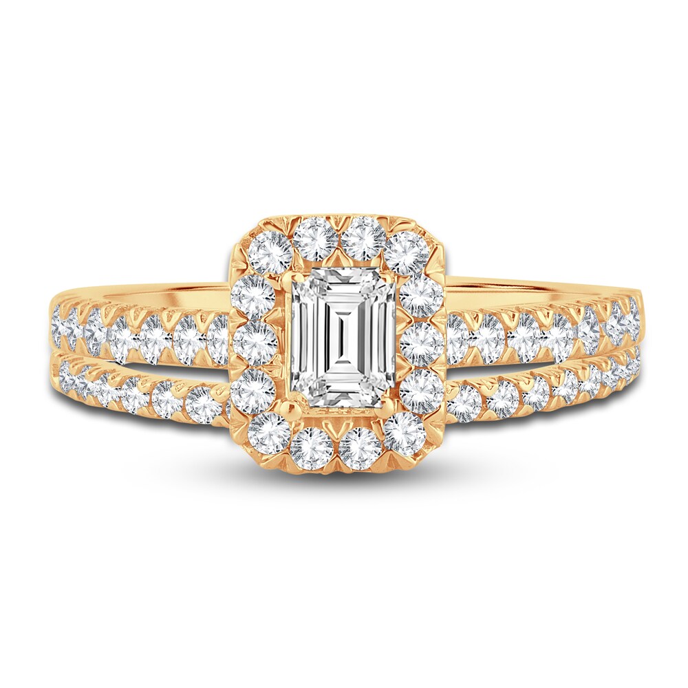 Diamond Bridal Set 1 ct tw Round 14K Yellow Gold vHUzDZwM