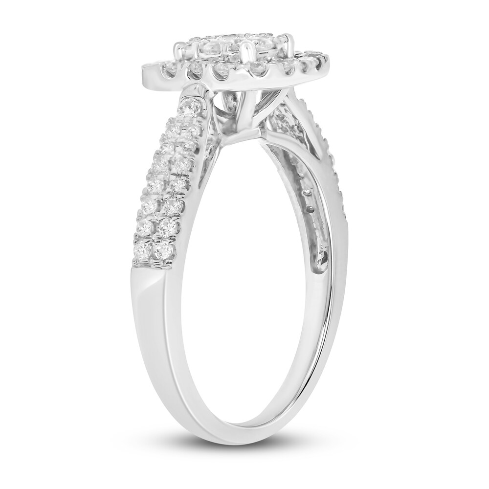 Diamond Engagement Ring 3/4 ct tw Round 14K White Gold vqimLWvT