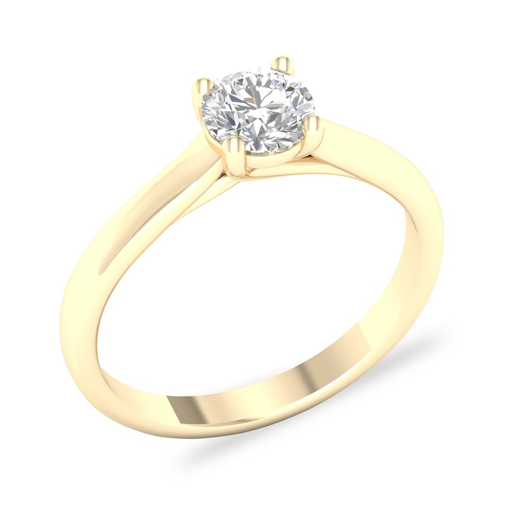 Diamond Solitaire Ring 3/4 ct tw Round-cut 14K Yellow Gold (SI2/I) wYxnjpy2