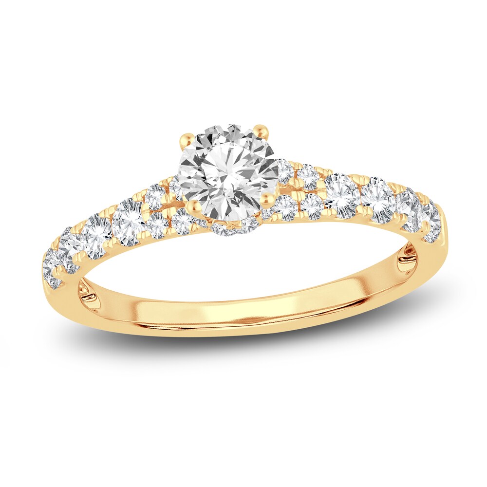 Diamond Engagement Ring 1 ct tw Round 14K Yellow Gold wdnbIaR8 [wdnbIaR8]