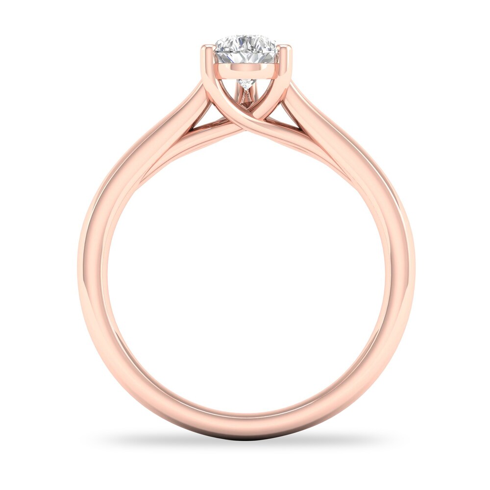 Diamond Solitaire Ring 3/4 ct tw Pear-shaped 14K Rose Gold (SI2/I) x2l2d3dr