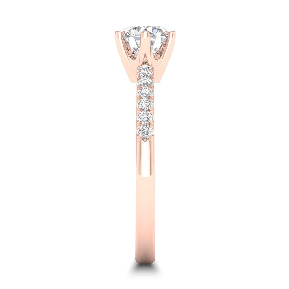 Diamond Ring 3/4 ct tw Round-cut 14K Rose Gold xASRxsuF