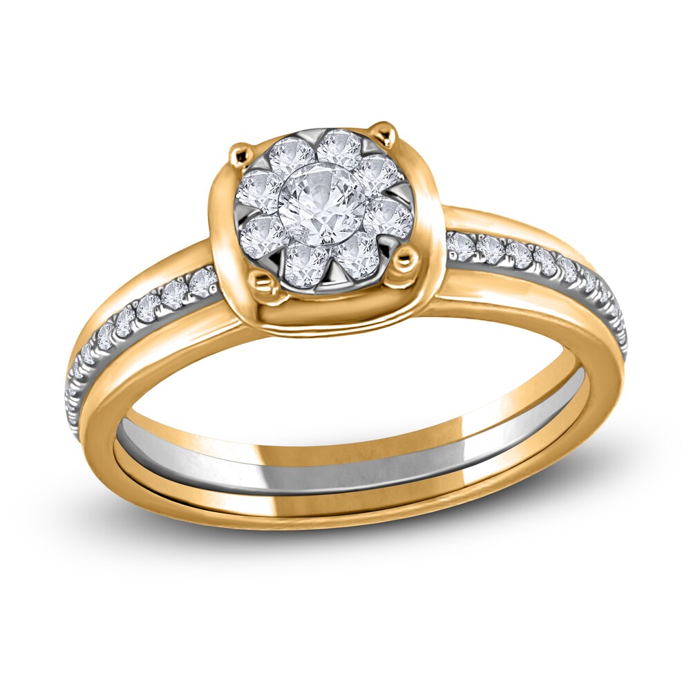 Diamond Engagement Ring 1/3 ct tw Round 14K Two-Tone Gold xDDPdsEQ [xDDPdsEQ]