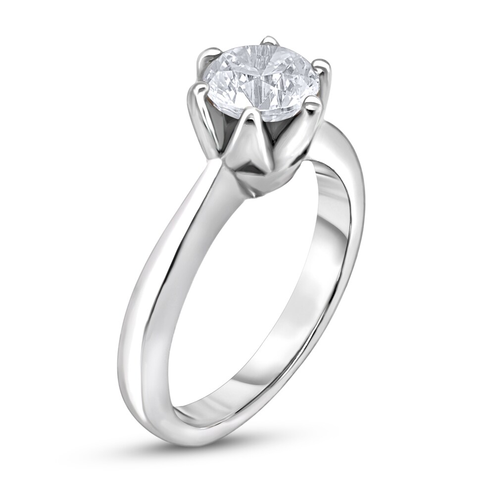 Diamond Solitaire Ring 1 ct tw Round 14K White Gold (I2/I) xLzLofPB