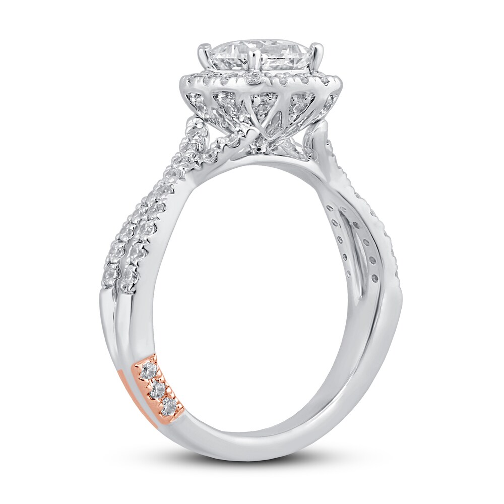 Pnina Tornai Dance Me to the End of Time Diamond Engagement Ring 1 1/4 ct tw Princess/Round 14K White Gold xkkeYMMn