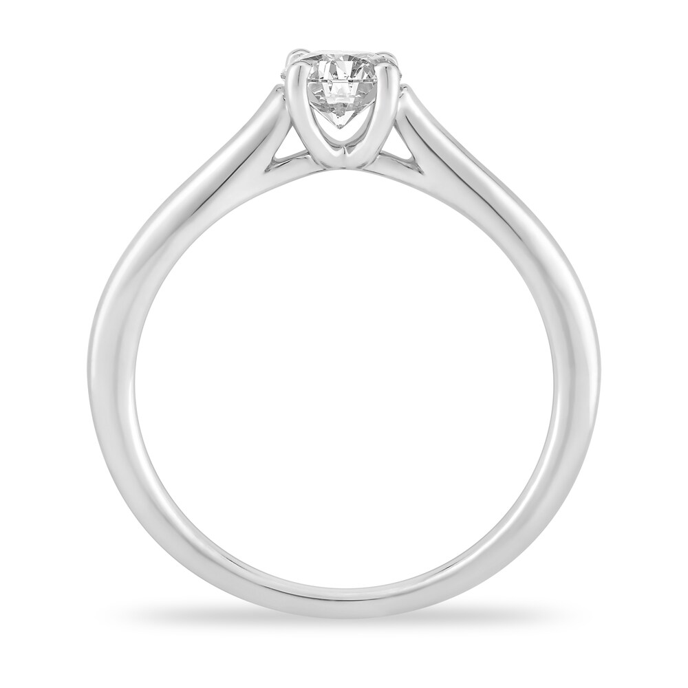 Diamond Solitaire Engagement Ring 1/2 ct tw Round-cut 14K White Gold (I2/I) xmbas8SG