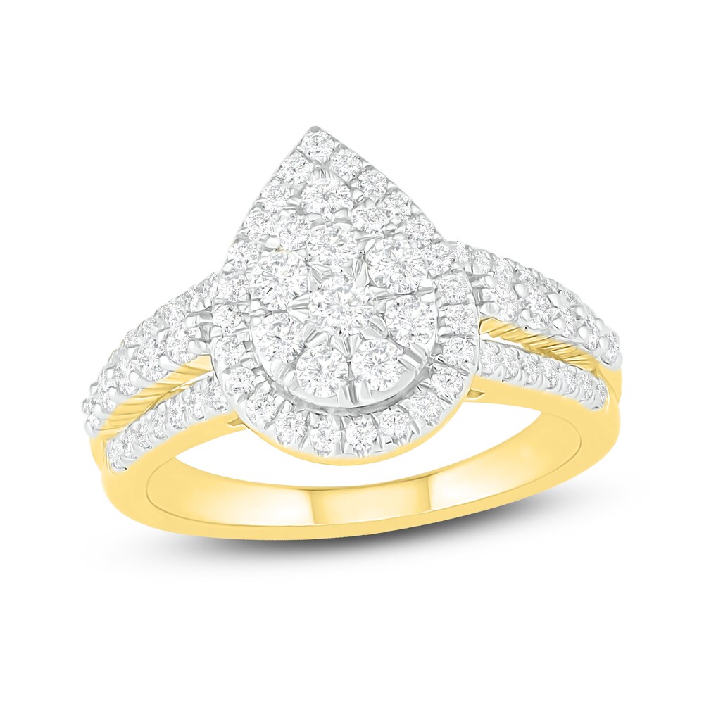 Diamond Engagement Ring 1 ct tw Round 14K Yellow Gold xwj929G6 [xwj929G6]