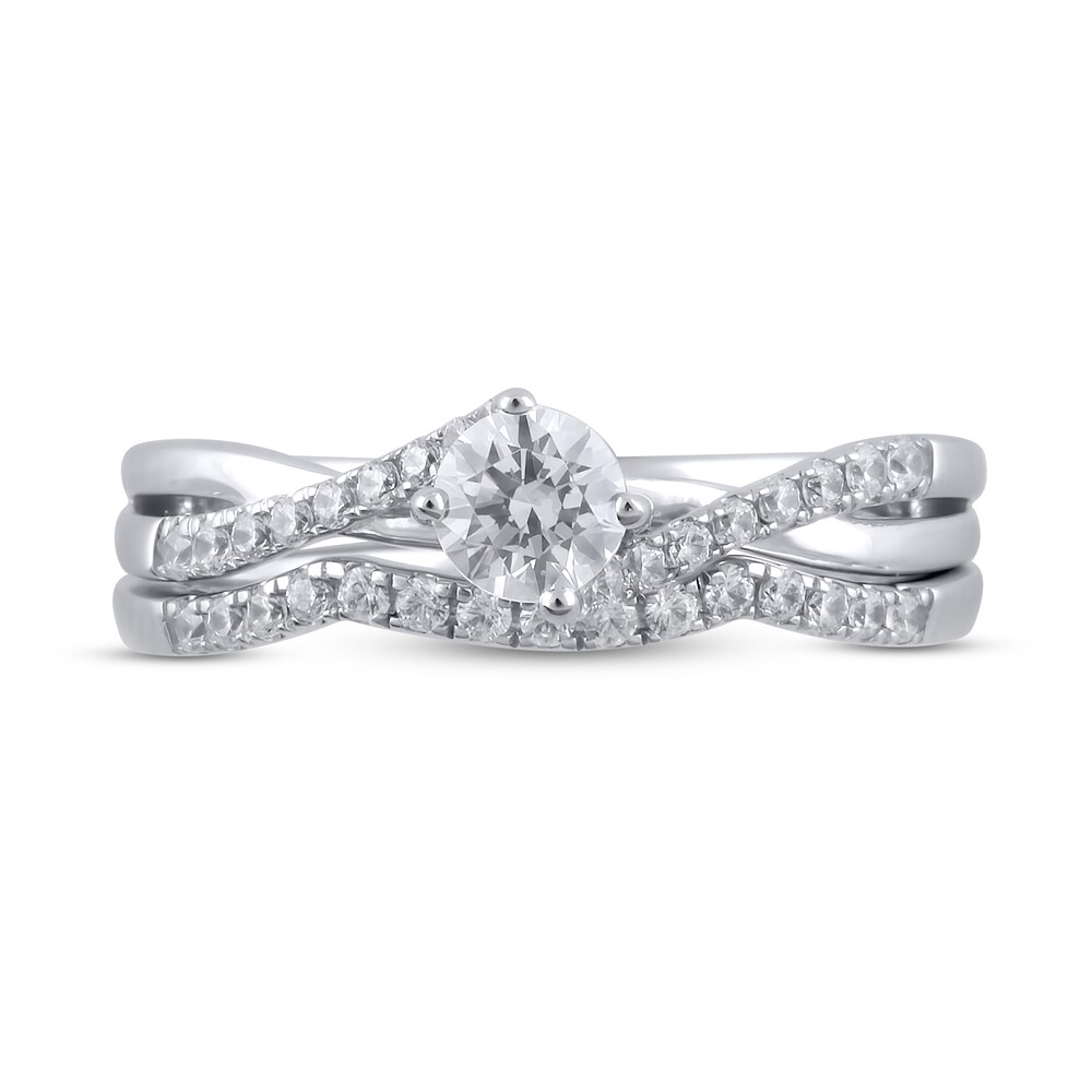 Diamond Bridal Set 5/8 ct tw Round 14K White Gold yFFwaCH8