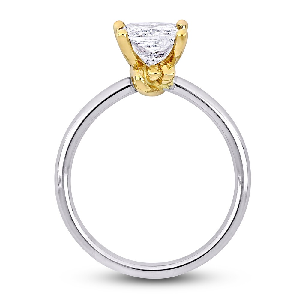 Diamond Y-Knot Solitaire Ring 1 ct tw Princess 14K Two-Tone Gold (I/I1) ySJTHtiE