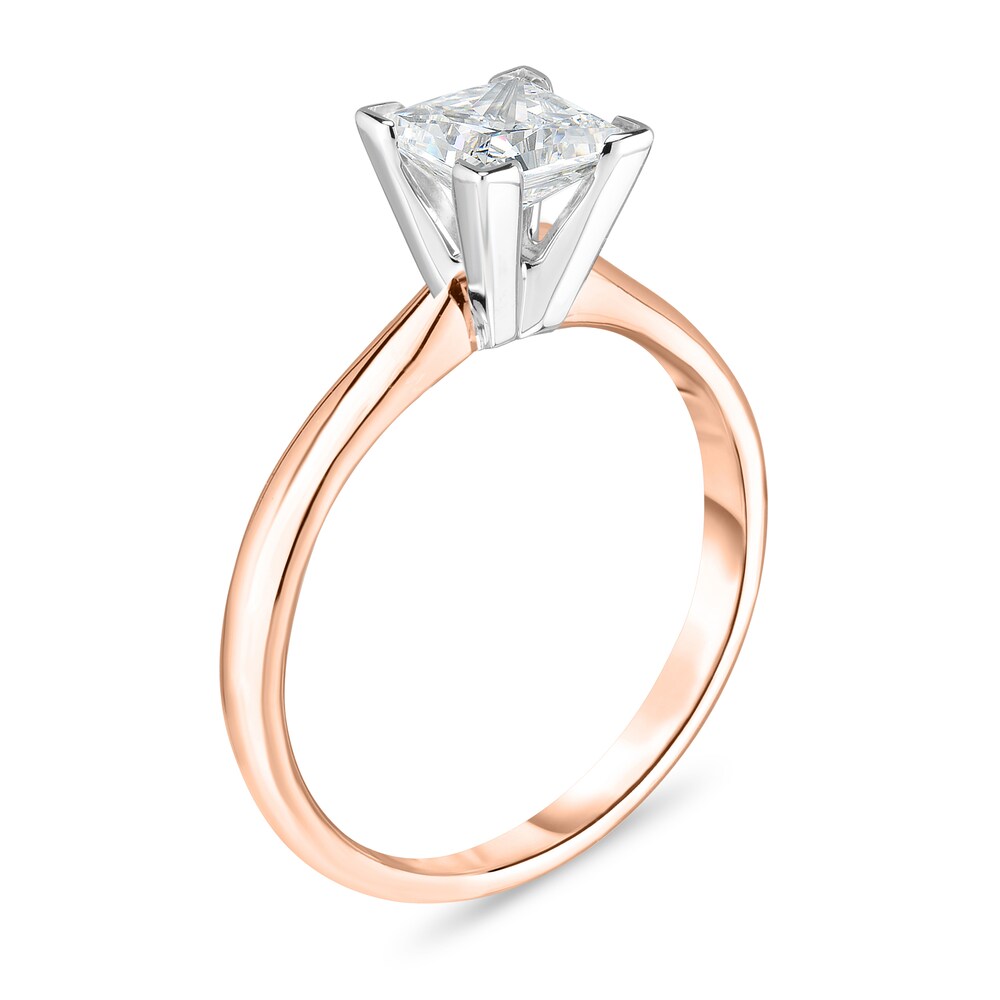 Diamond Solitaire Ring 1/2 ct tw Princess 14K Rose Gold (I1/I) ysbWQyPC