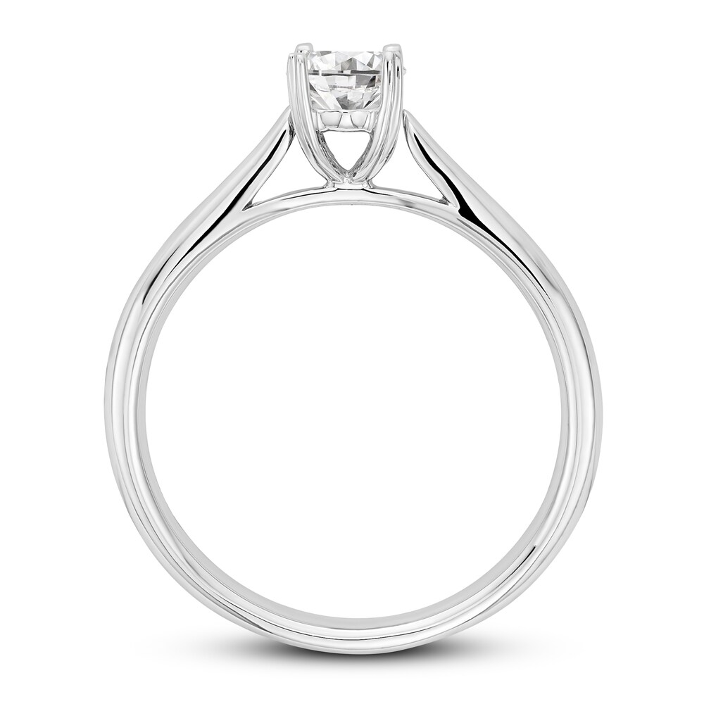 Diamond Solitaire Engagement Ring 1/3 ct tw Round 14K White Gold (I1/I) yx6hew25