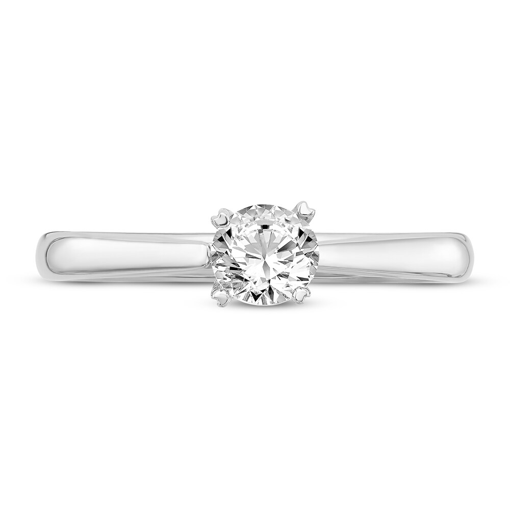 Diamond Solitaire Engagement Ring 1/3 ct tw Round 14K White Gold (I1/I) yx6hew25