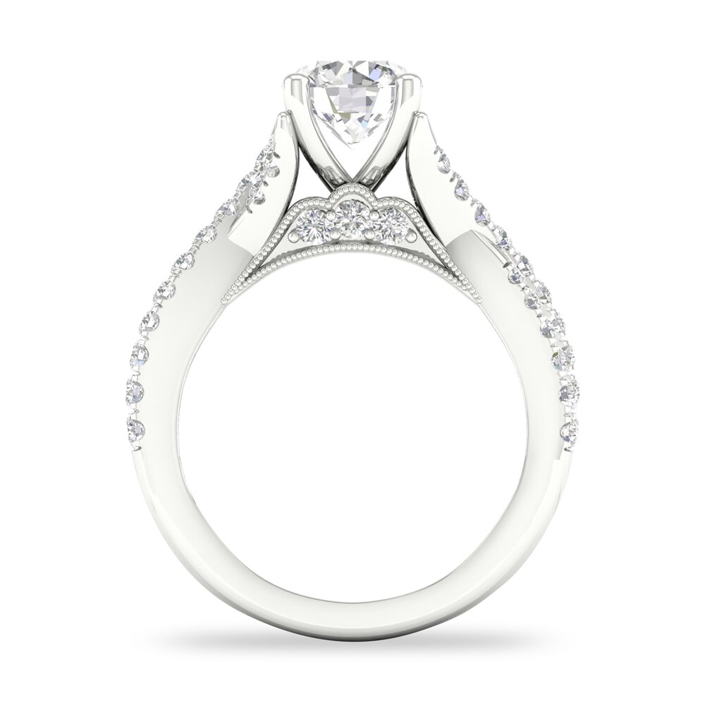Diamond Ring 1-1/2 ct tw Round-cut 14K White Gold z6gCocej