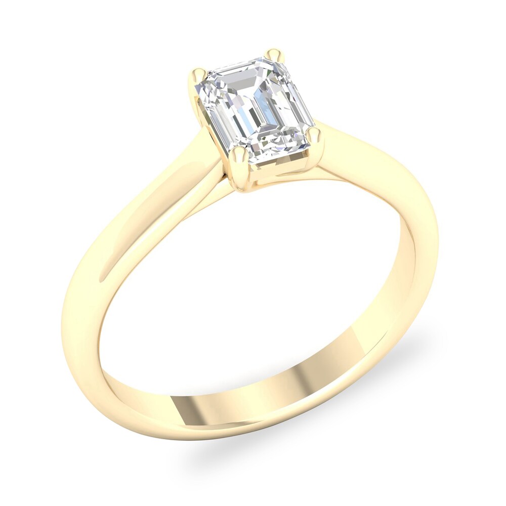 Diamond Solitaire Ring 1 ct tw Emerald-cut 14K Yellow Gold (SI2/I) zCEE8eJt