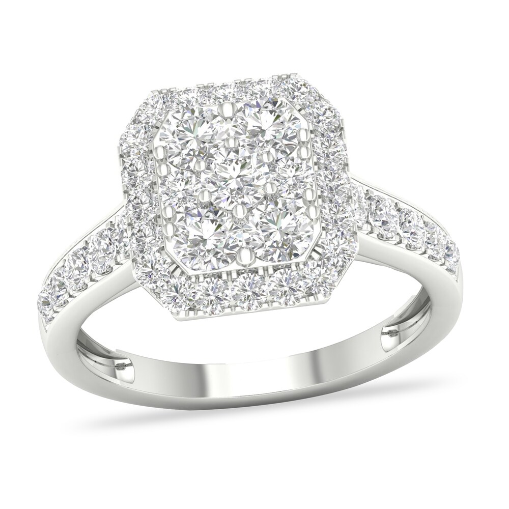 Diamond Ring 1 ct tw Round-cut 14K White Gold zJY4u5k2 [zJY4u5k2]