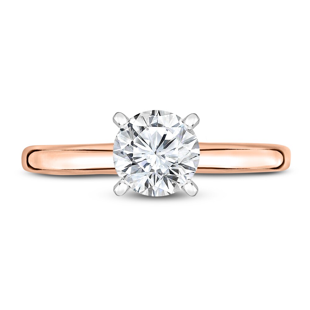 Diamond Solitaire Ring 3/8 ct tw Round 14K Rose Gold (I1/I) zgxdyy45