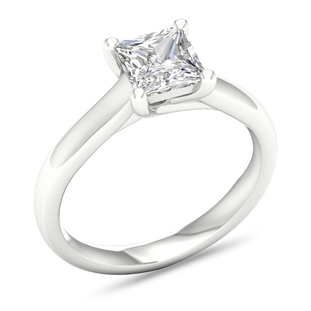 Diamond Solitaire Ring 1-1/2 ct tw Princess-cut Platinum (I1/I) zi3KQjsk