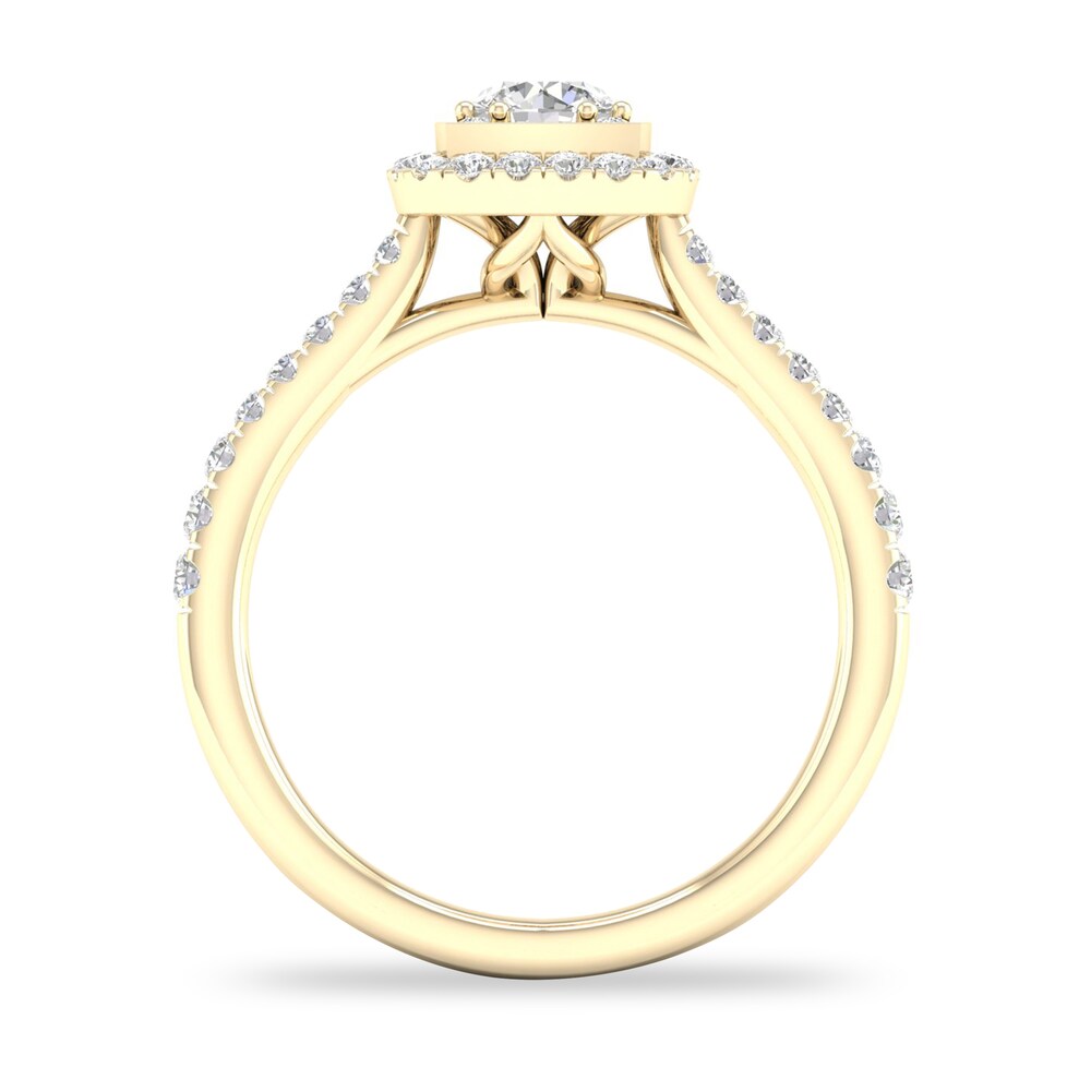 Diamond Ring 3/4 ct tw Round-cut 14K Yellow Gold zlEvs8gV