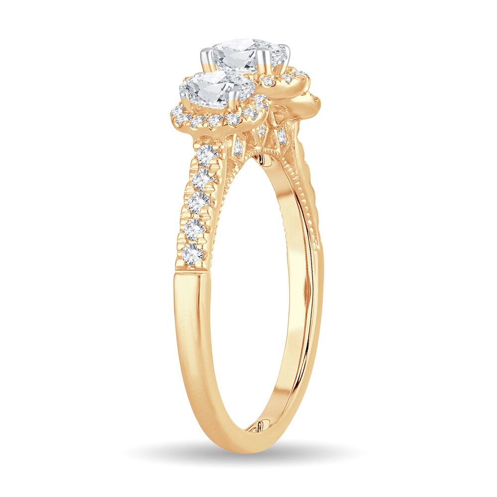 Diamond Ring 1 ct tw Oval 14K Yellow Gold zvcnuhOn