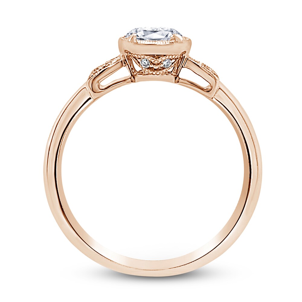 Kirk Kara Diamond Engagement Ring Rose-cut 1/2 ct tw 14K Rose Gold zyfOEV3M